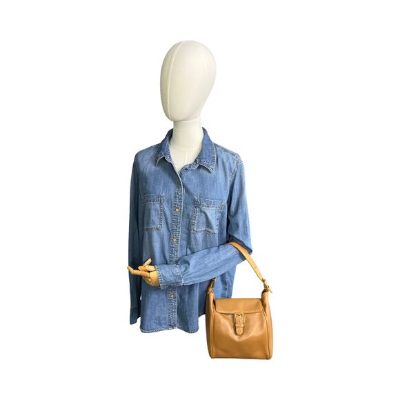 Vintage Fendi S.A.S. Roma Caramel Leather Shoulder Bag with Buckle Flap - Picture 16 of 16